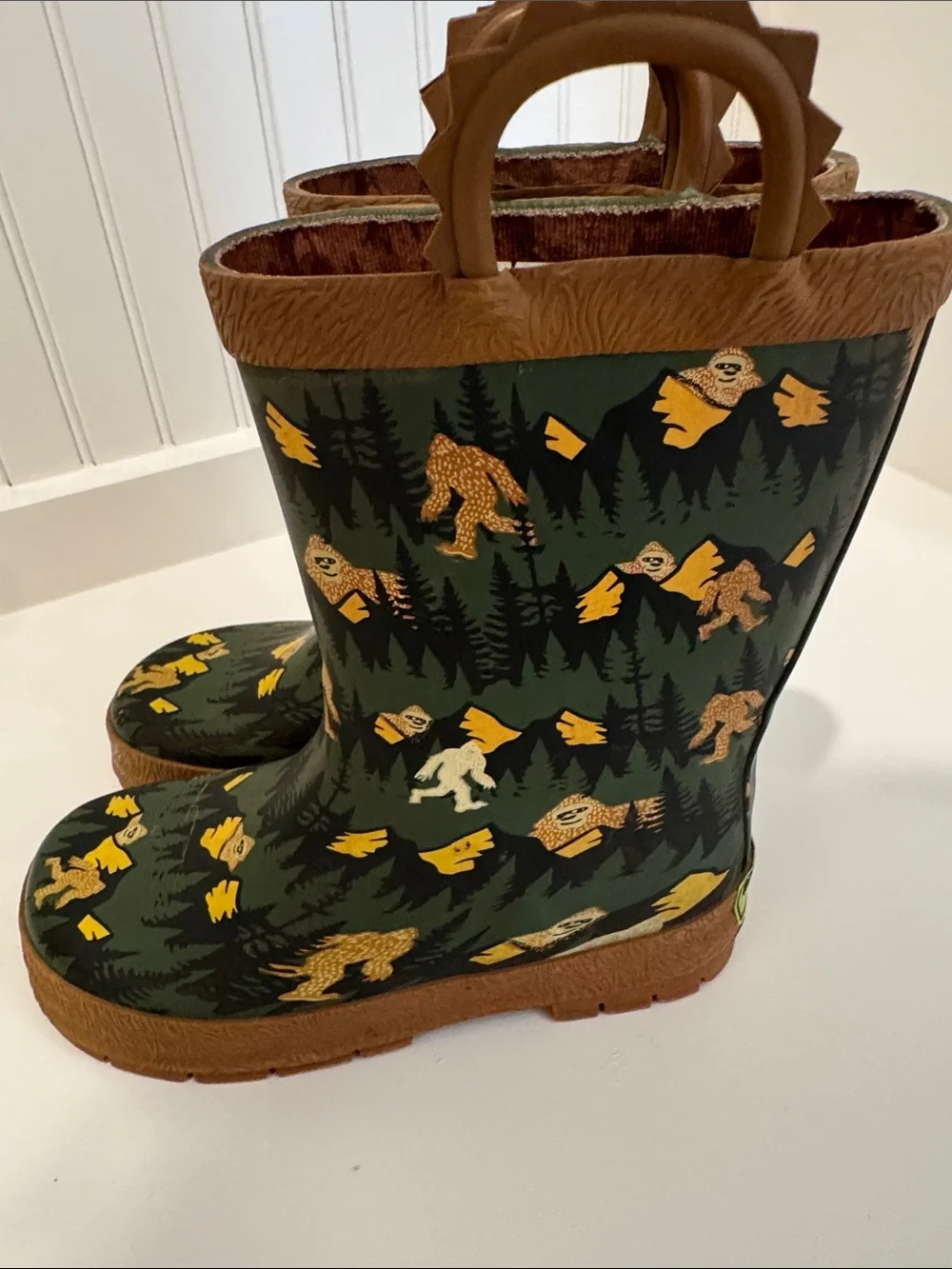 Bigfoot Western Chief Kids Boys 12  Pull On Rain Boots Waterproof Outdoor Winter